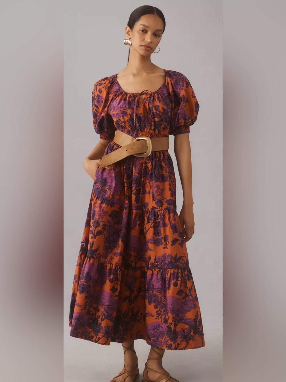Anthropologie The Somerset Maxi Dress: Puff-Sleeve Edition - Size Medium